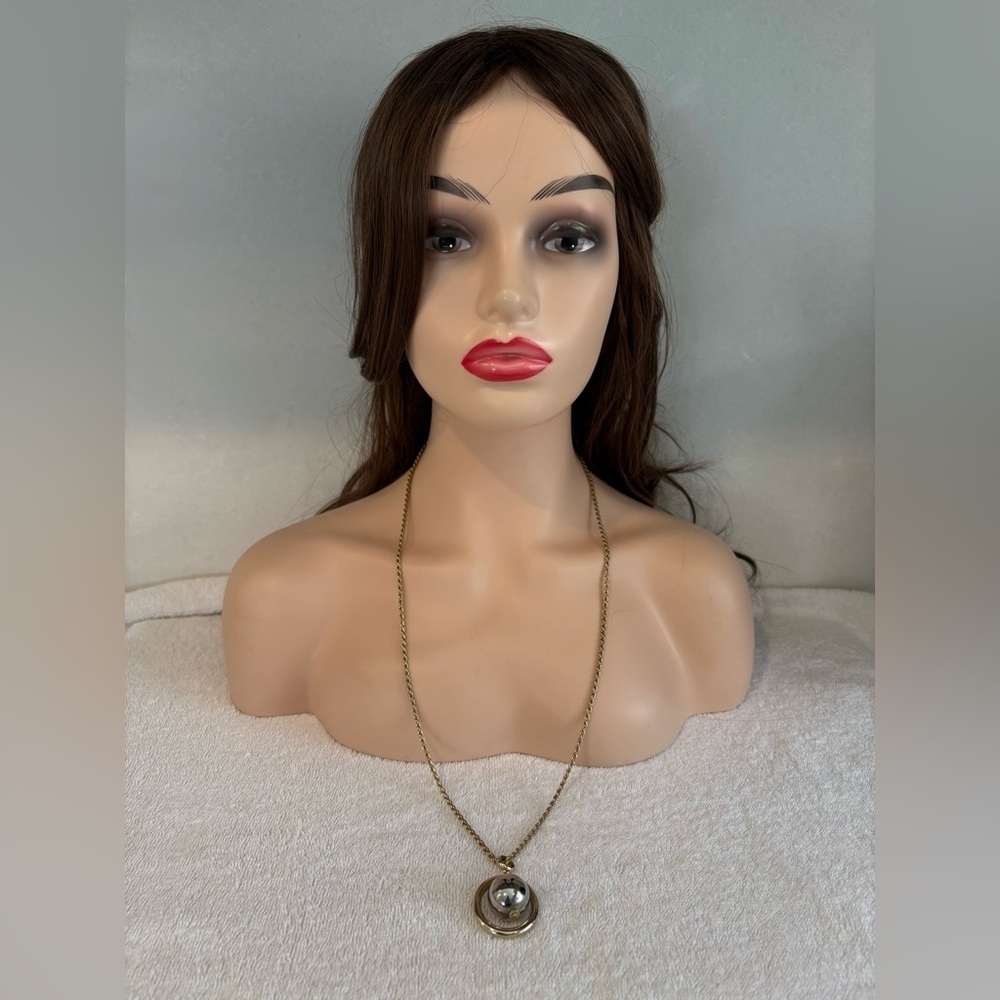 Stunning Vintage Park Lane Silver & Gold Tone Pendant Necklace